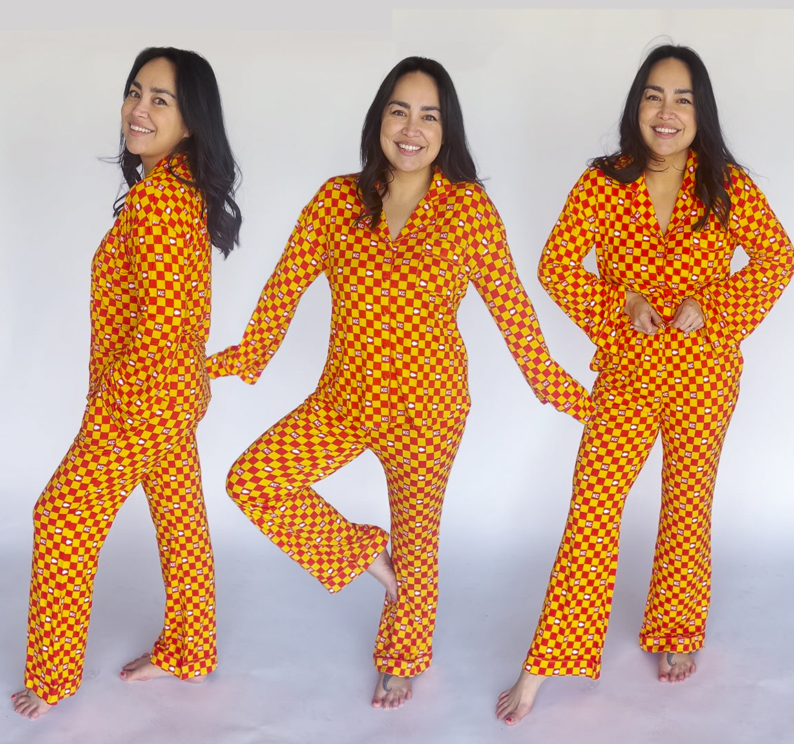 Checkered Chiefs - Women's Flare PJs