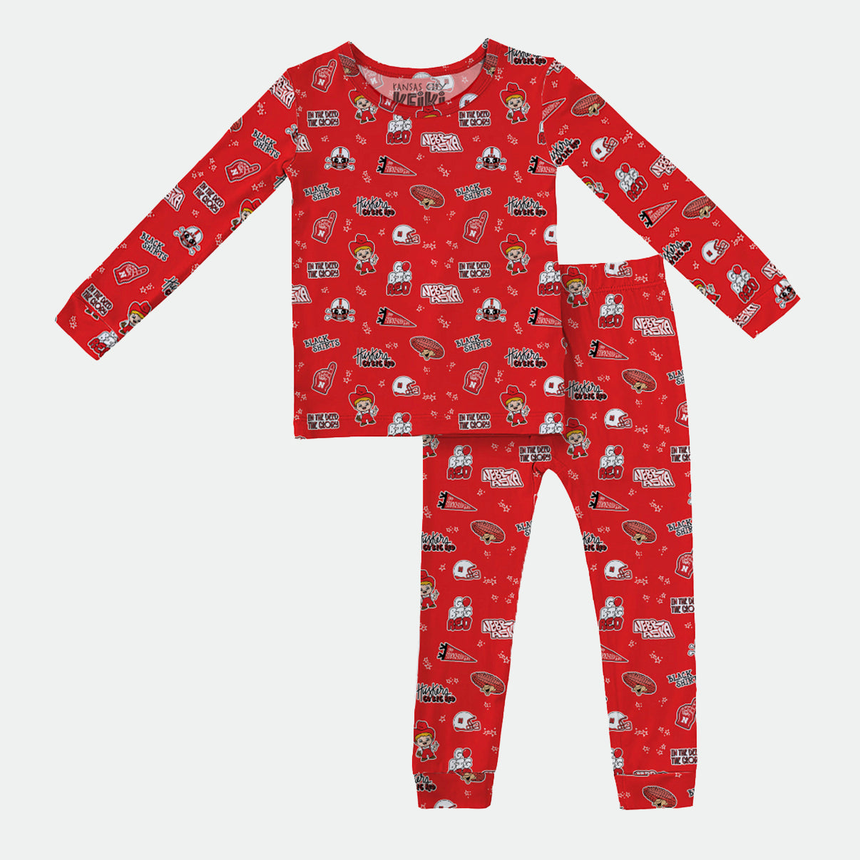 Big Red Doodle - 2pc Long Sleeve Pajamas