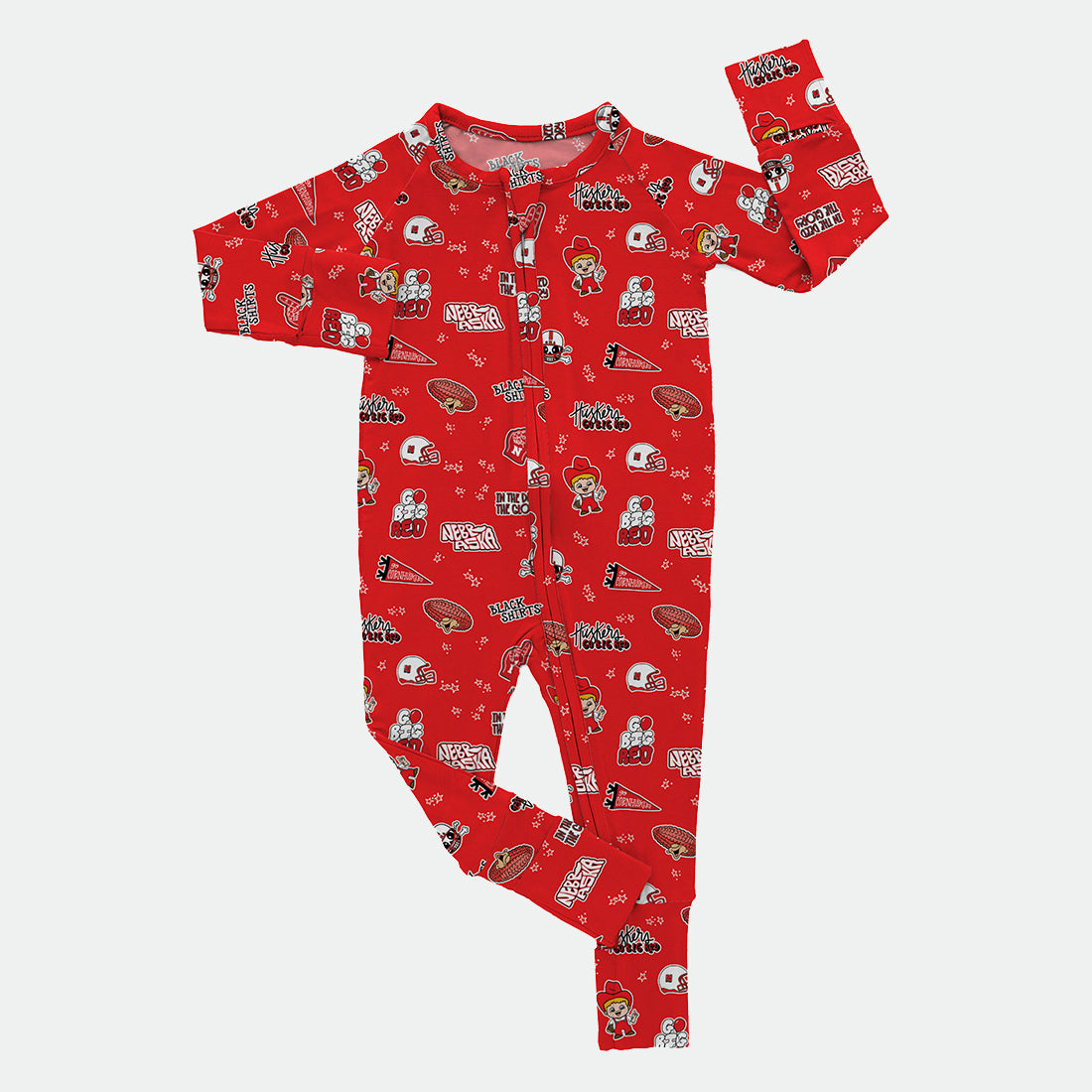 Big Red Doodle - Bamboo Zippy Romper