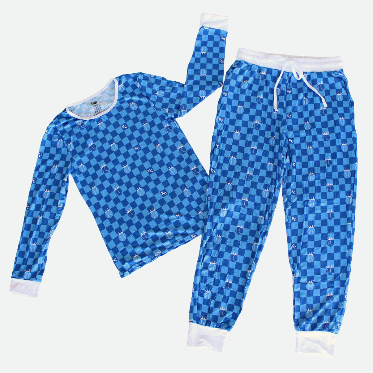 Checkered Royals - Women's Jogger Pajama Set