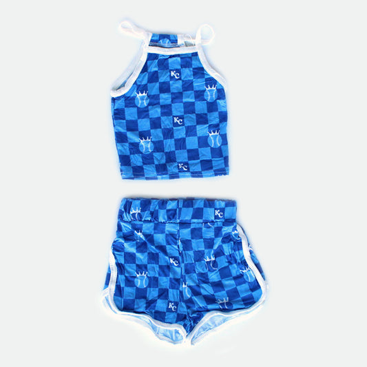 Checkered Royals - Tita Tank Set
