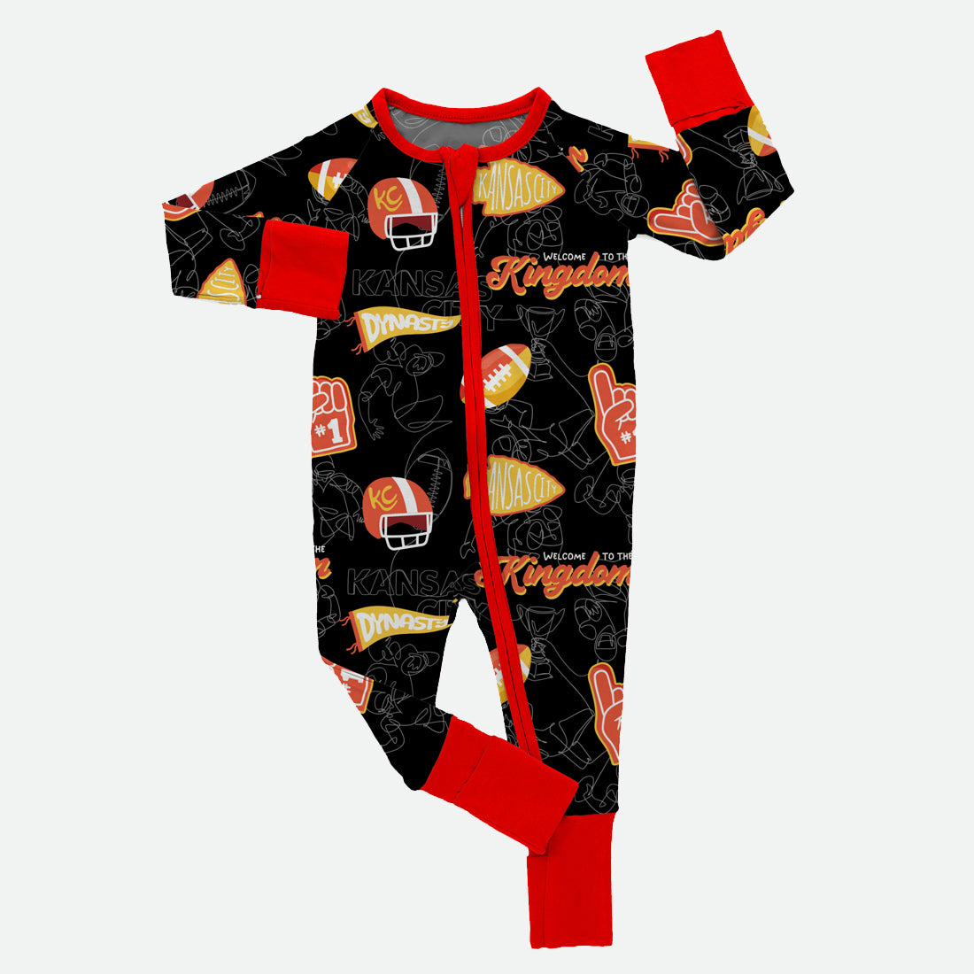 Dynasty Line Art - Bamboo Zippy Romper