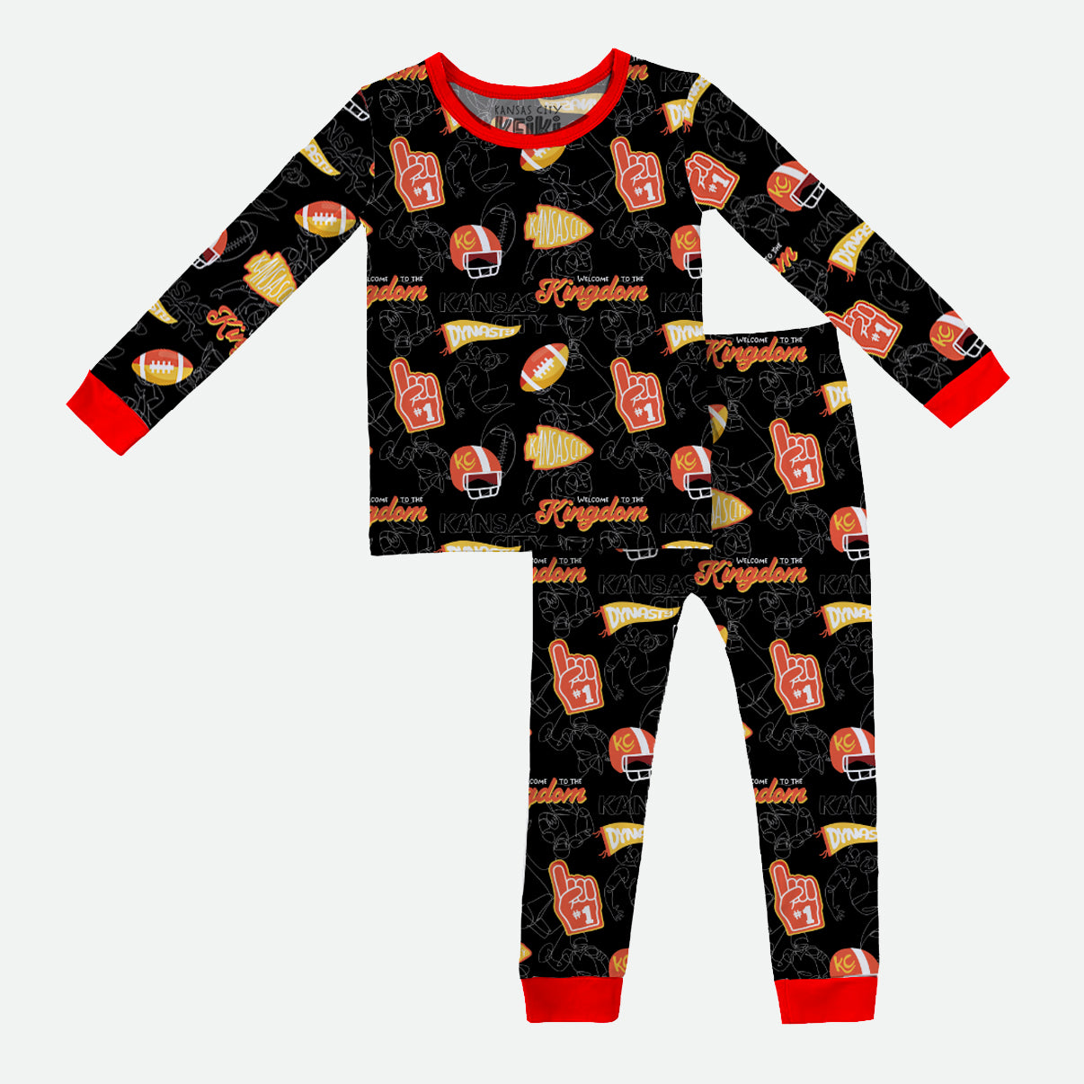 Dynasty Line Art - 2pc Long Sleeve Pajamas