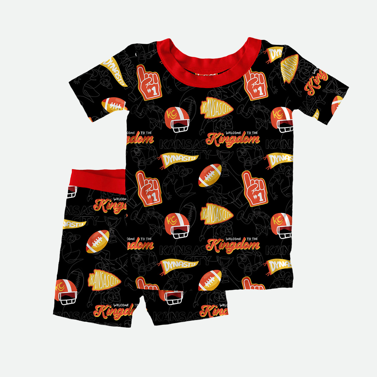 Dynasty Line Art - 2pc Short Sleeve Pajamas