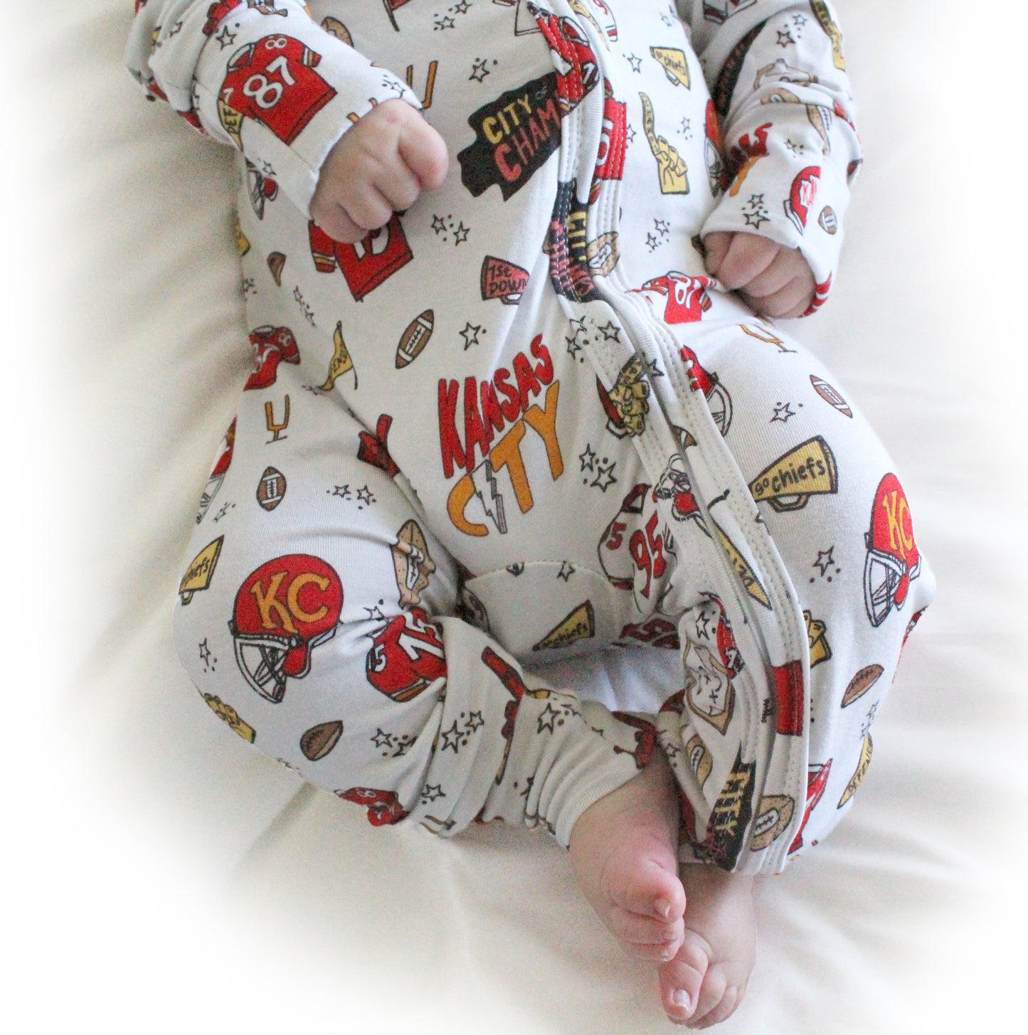 Kansas City Doodle - Bamboo Zippy Romper