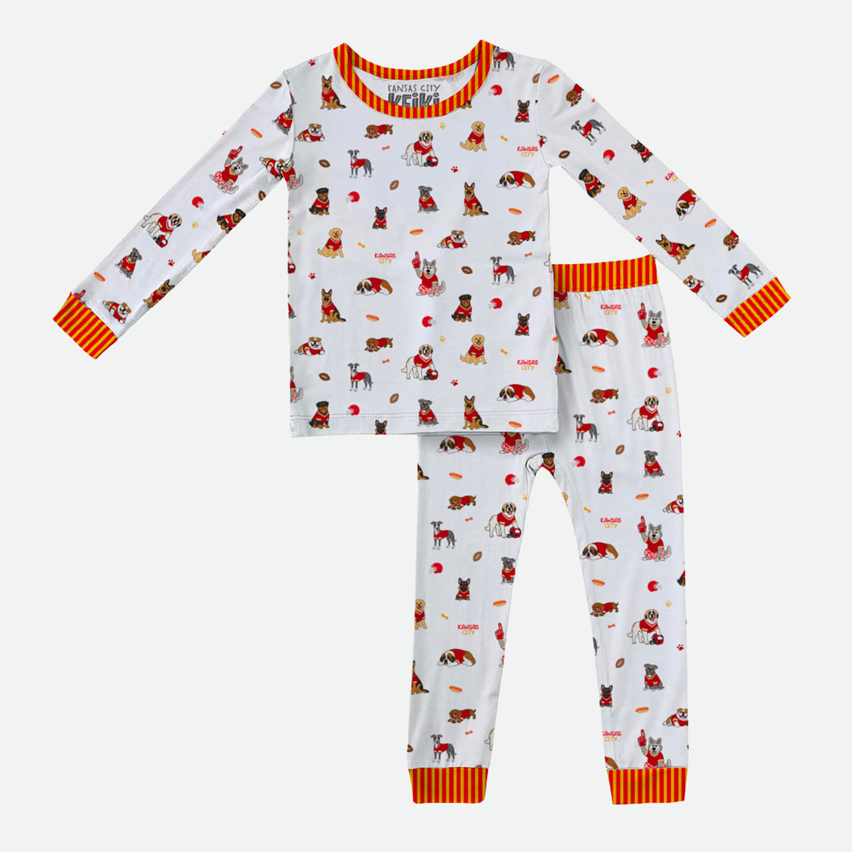 KC Big Dawgs - 2pc Long Sleeve Pajamas - PREORDER