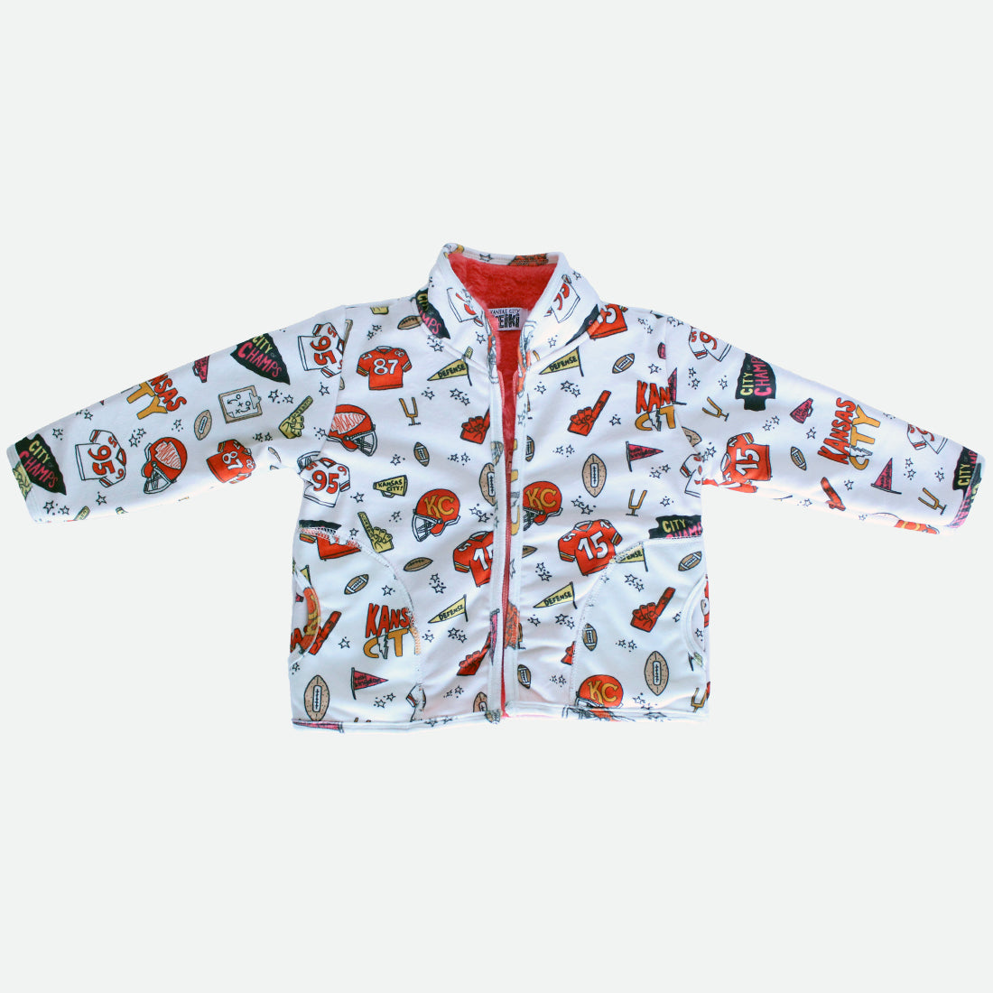 Kansas City Doodle - Sherpa-Lined Fleece Jacket