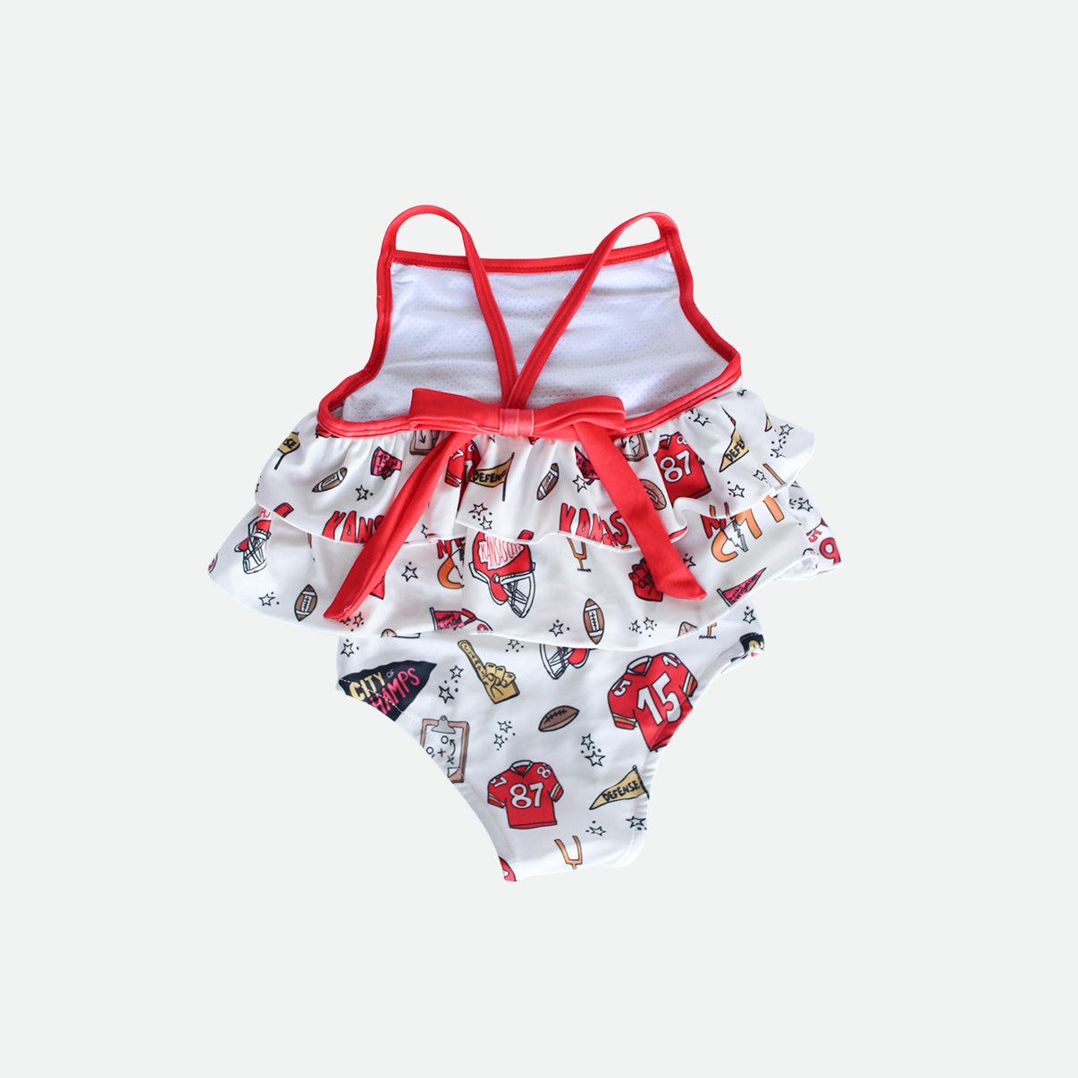 Kansas City Doodle - Tiered Ruffle Swimsuit