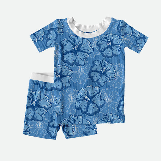 Royal Hibiscus - 2pc Short Sleeve Pajamas