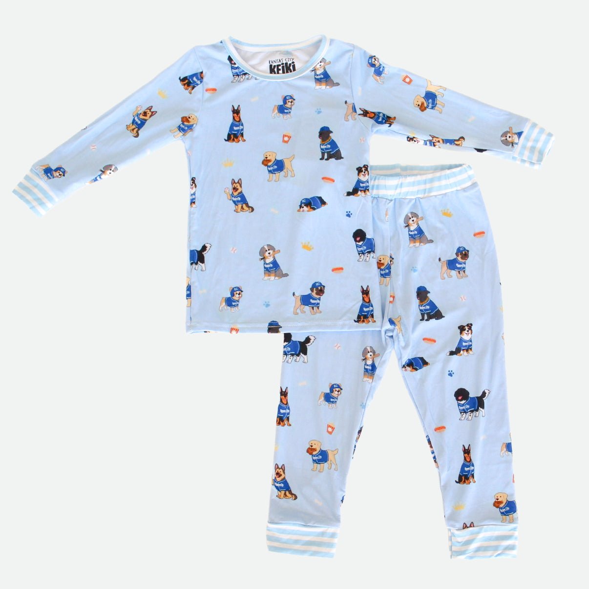 Ballpark Dawgs - 2pc Long Sleeve Pajamas