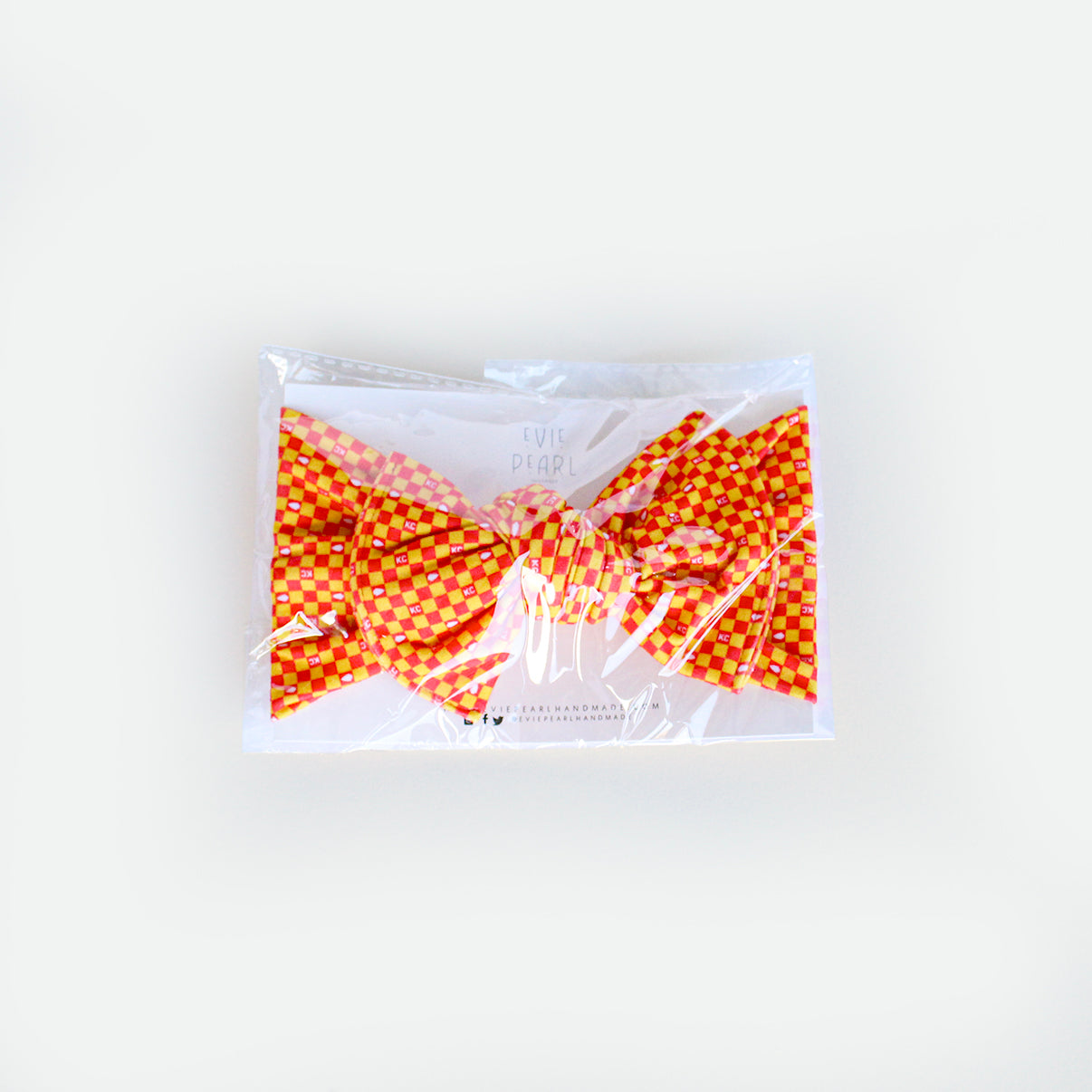 Evie Pearl Handmade X Checkered Chiefs