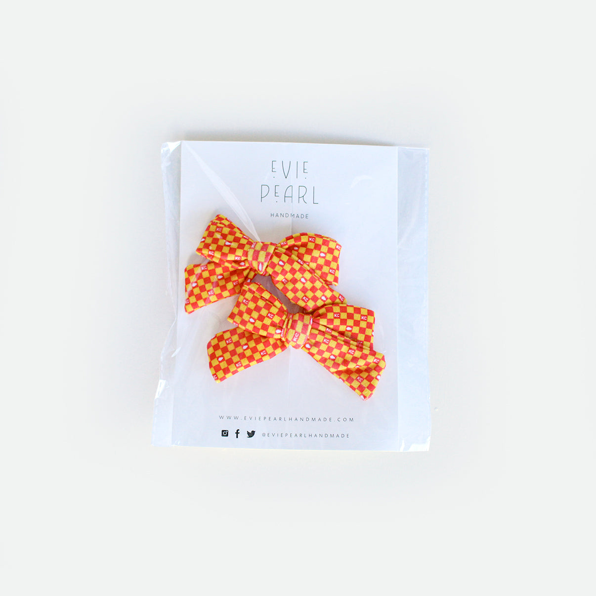 Evie Pearl Handmade X Checkered Chiefs