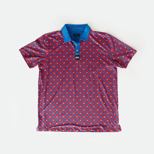 Checkered Jayhawker - Men’s Performance Polo