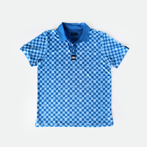 Checkered Royals - Men’s Performance Polo