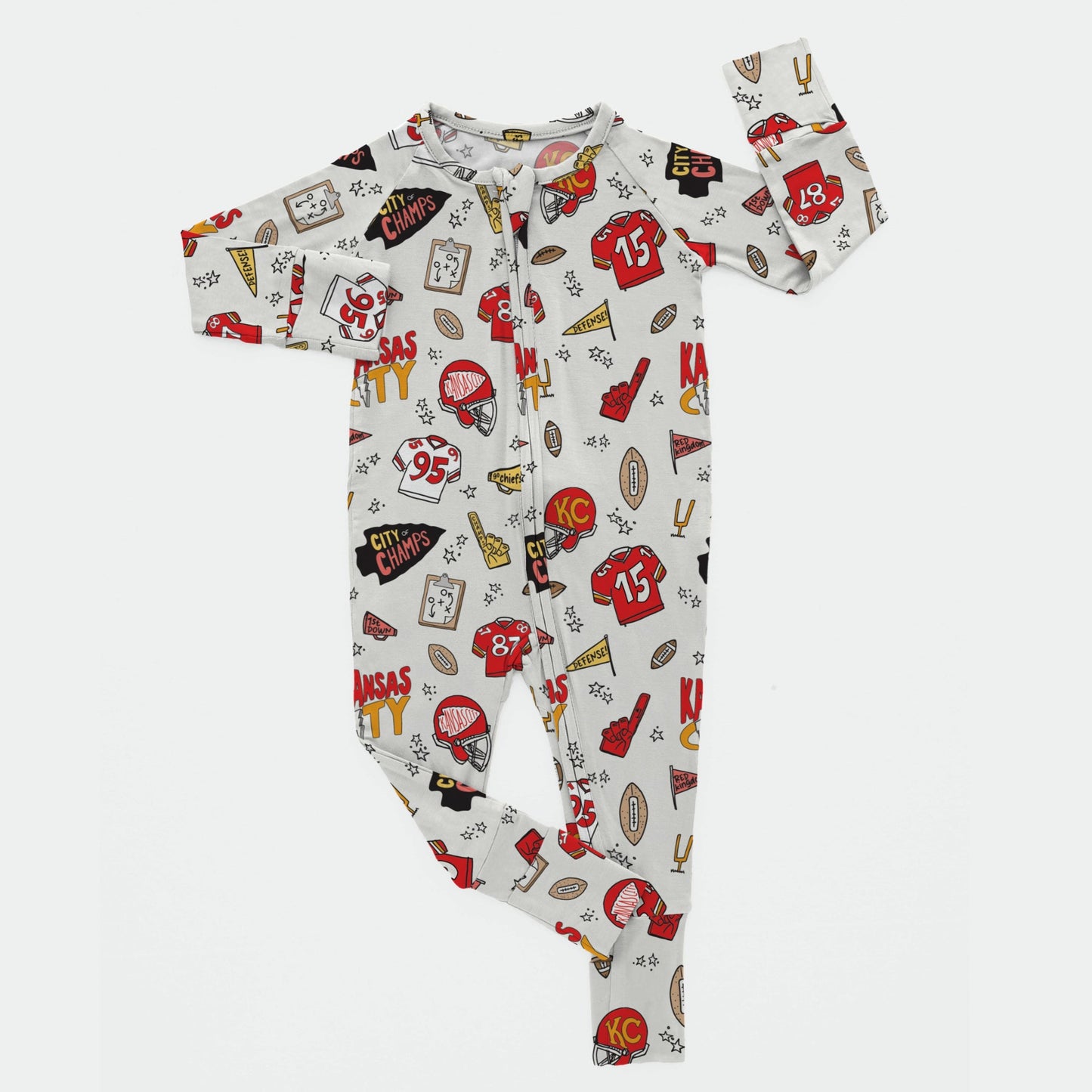 Kansas City Doodle - Bamboo Zippy Romper