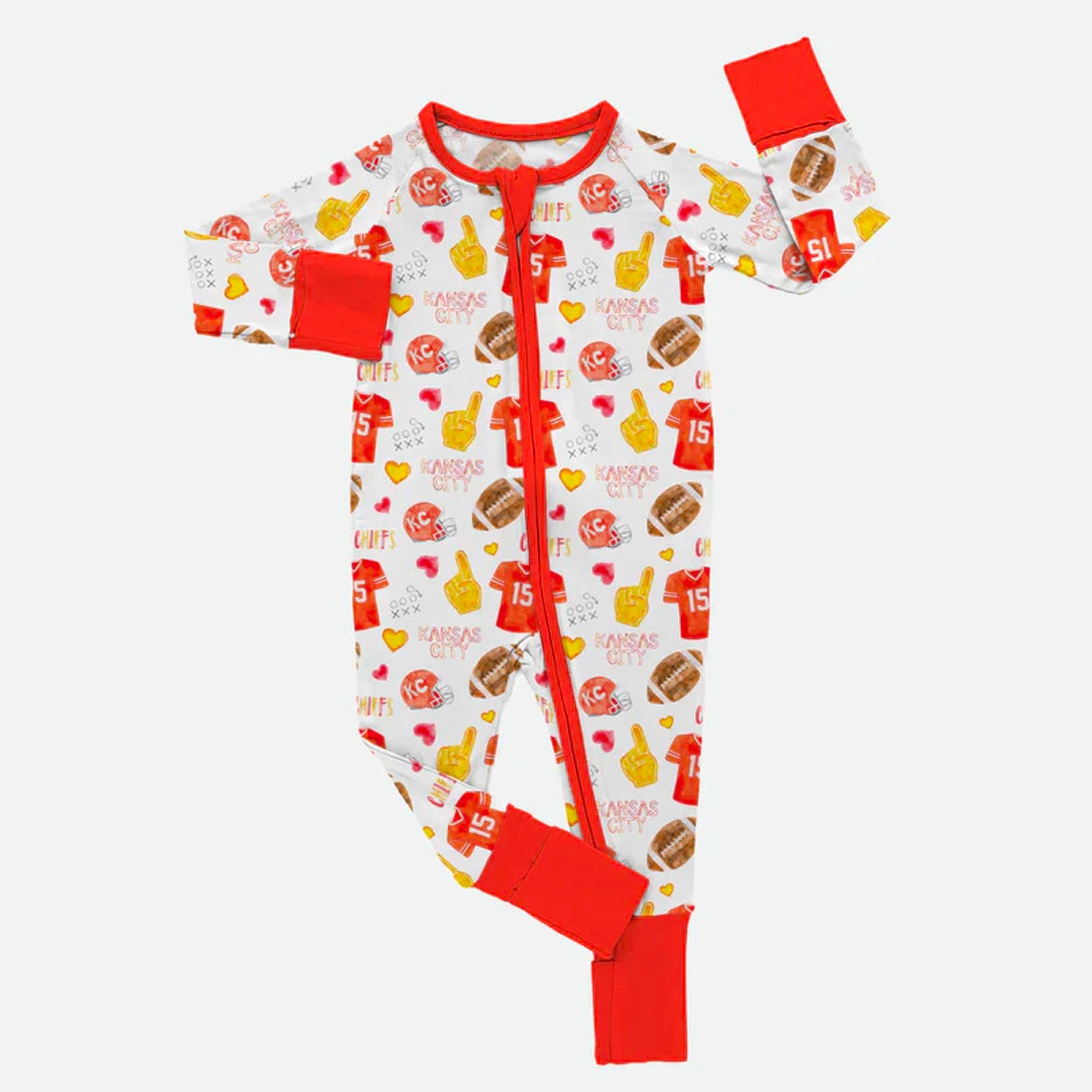 Kingdom Watercolor - Bamboo Zippy Romper