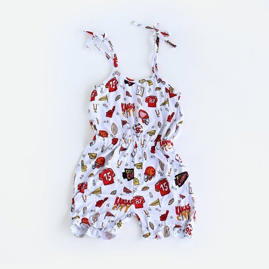 Kansas City Doodle - Shoulder Tie Romper