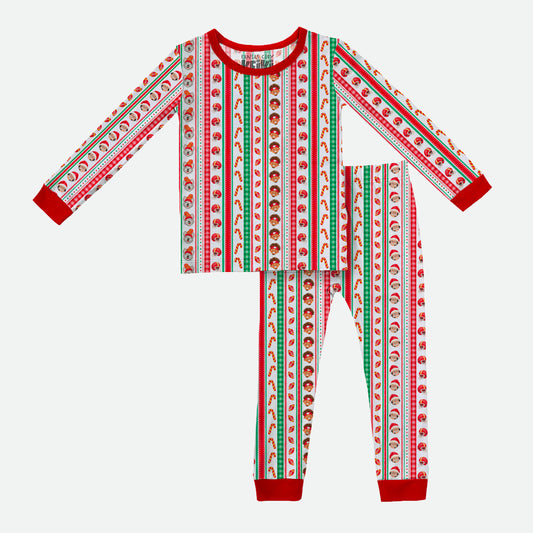 Chiefsmas Wrapping Paper - 2pc Long Sleeve Pajamas - PREORDER