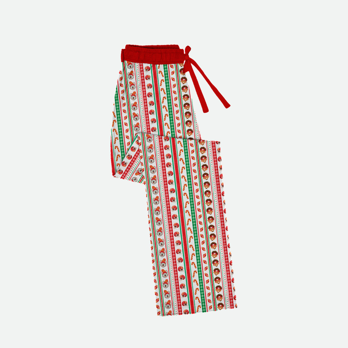 Chiefsmas Wrapping Paper - Adult Unisex Pajama Pants - PREORDER