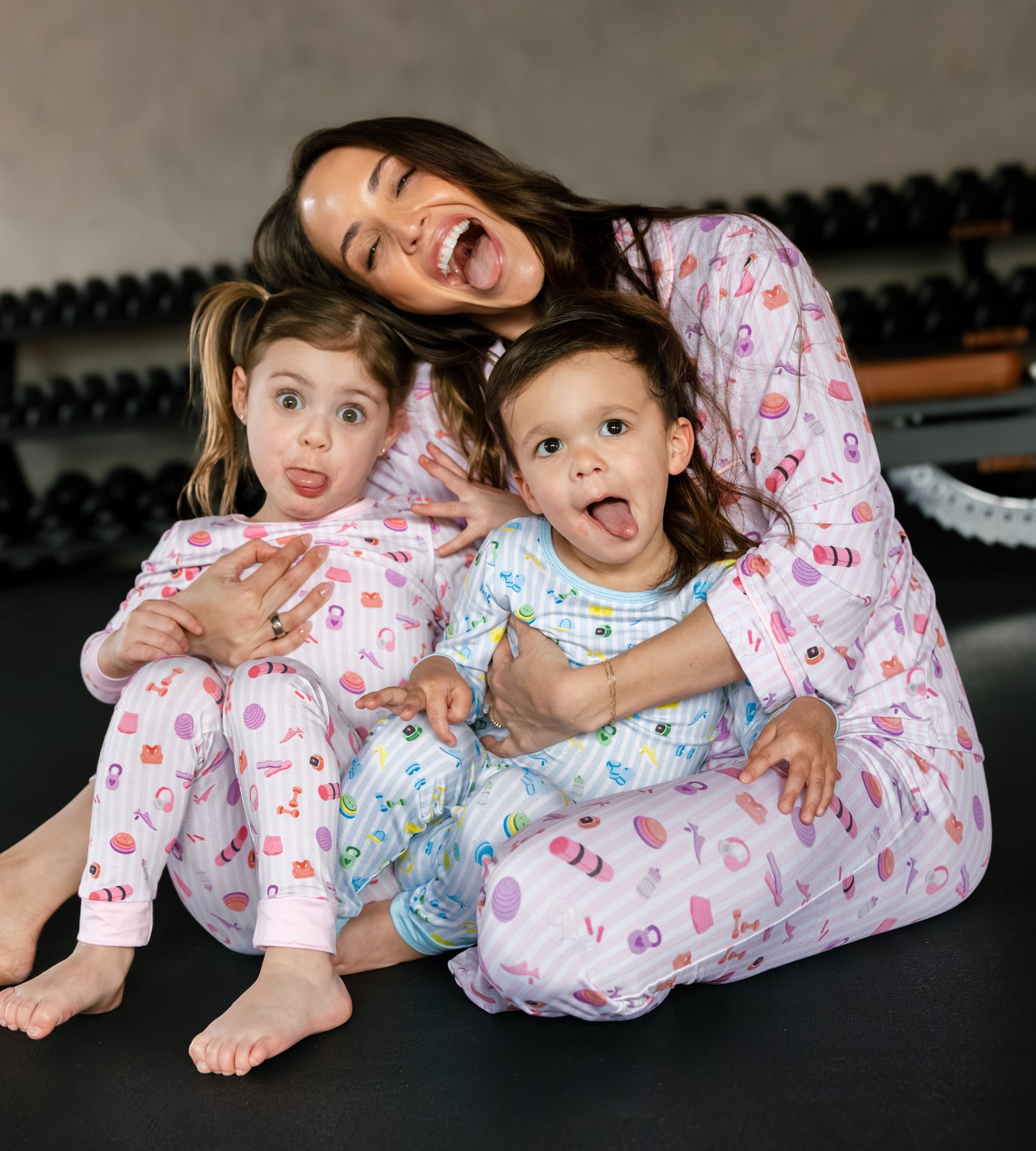 Kirsty Rae Fitness Stripes - Pink - Women's Flare PJs
