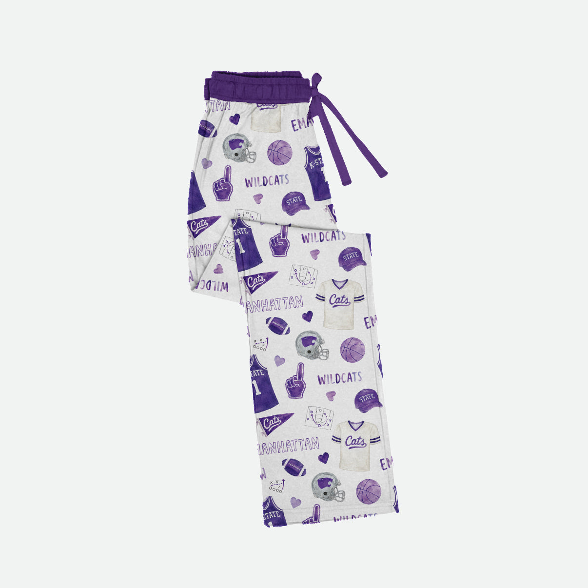 Wildcat Watercolor - Adult Unisex Pajama Pants - PREORDER