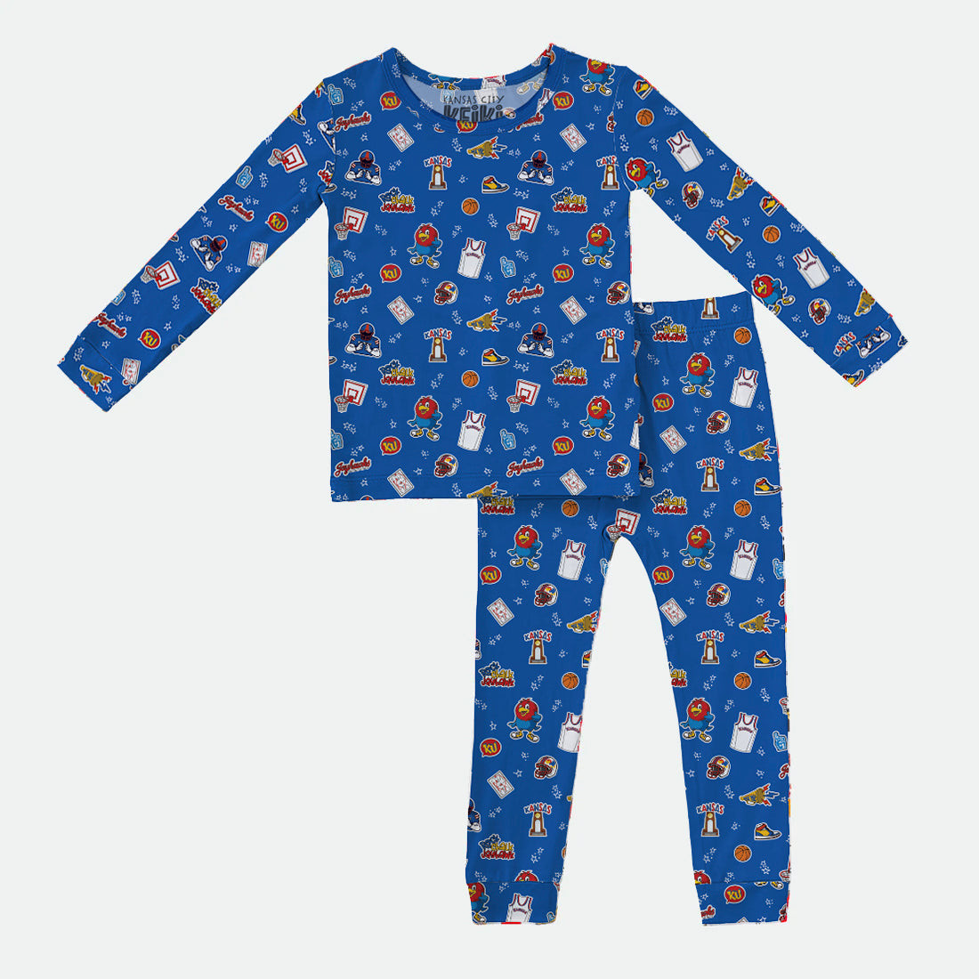 Rock Chalk Doodle - 2pc Long Sleeve Pajamas