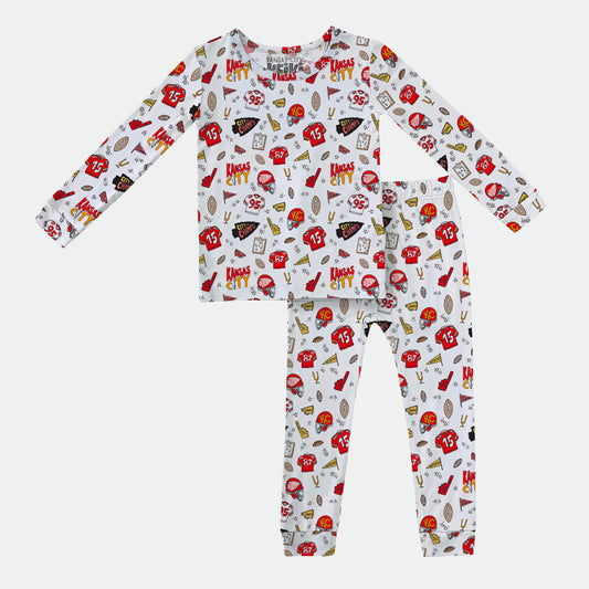 Kansas City Doodle - 2pc Long Sleeve Pajamas