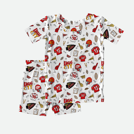 Kansas City Doodle - 2pc Short Sleeve Pajamas
