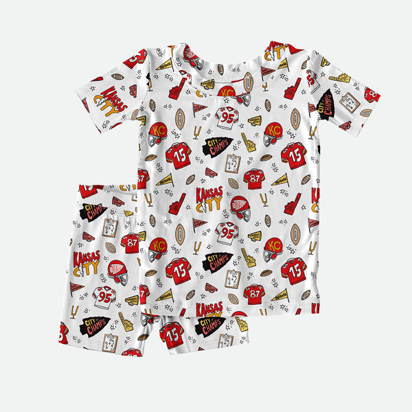 Kansas City Doodle - 2pc Short Sleeve Pajamas