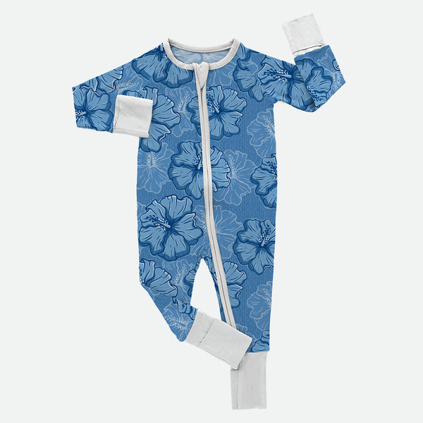 Royal Hibiscus - Bamboo Zippy Romper