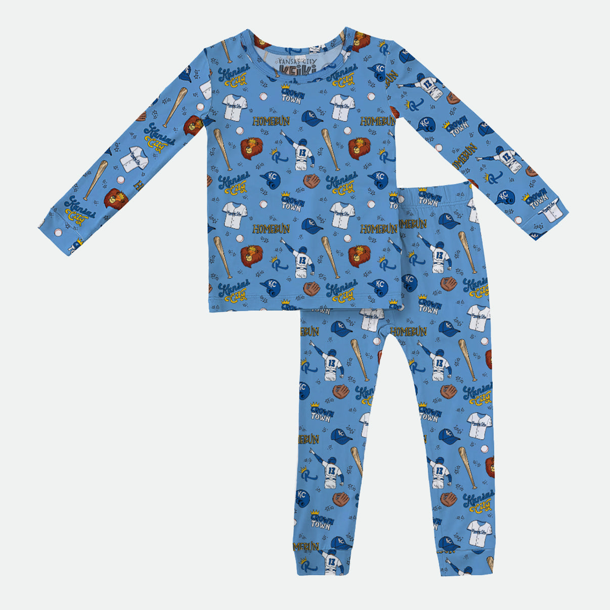 Crown Town Doodle - 2pc Long Sleeve Pajamas